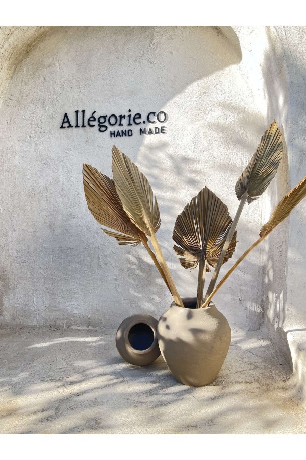 LOREEN BÜYÜK DOKULU VAZO VİZON