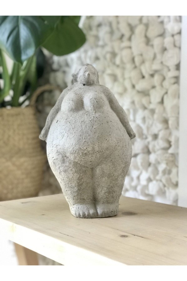 Alle Fat Lady Dekoratif Heykel Model Nu