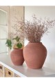 Loreen Vazo Seti 2li Dokulu Mat TERRACOTTA