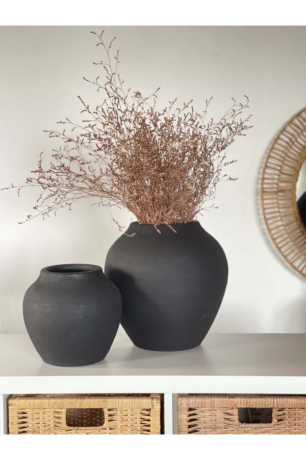 Loreen Vazo Seti 2li Dokulu Mat SİYAH