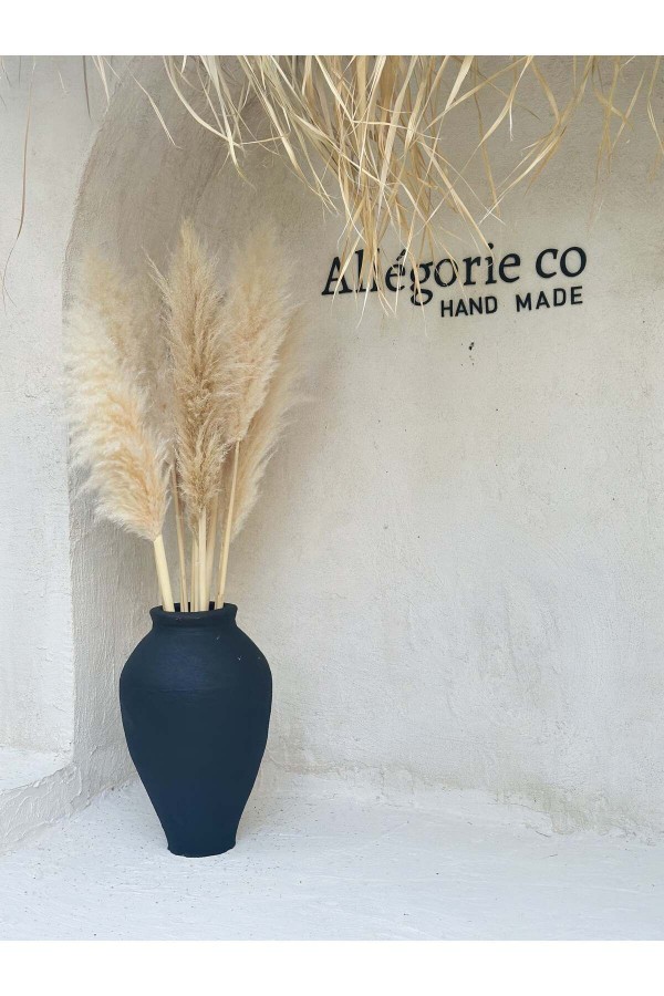 LENNA DOKULU MAT BÜYÜK KÜP VAZO