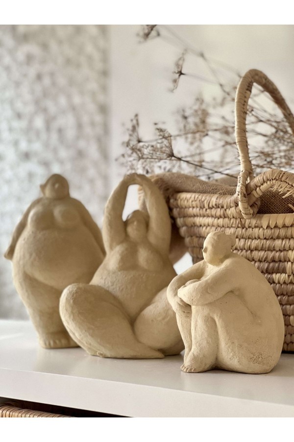 Alle Fat Lady 3lü Heykel Koleksiyonu Nu Ca Se Model
