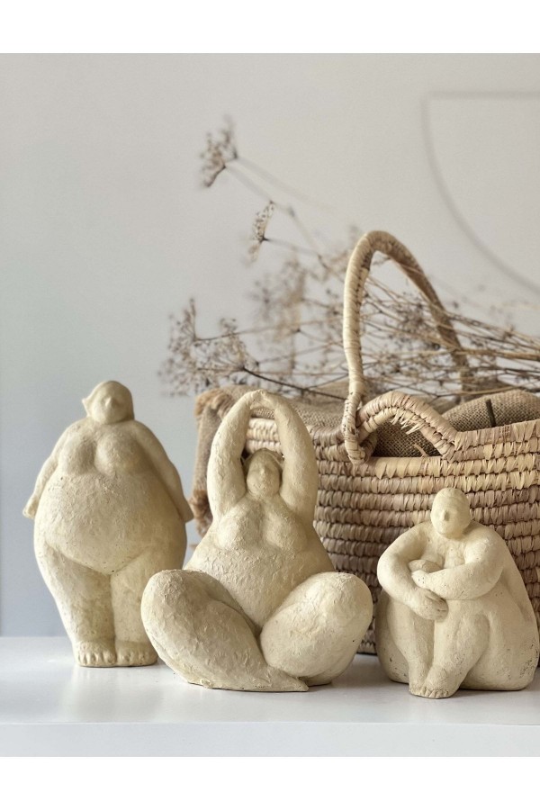 Alle Fat Lady 3lü Heykel Koleksiyonu Nu Ca Se Model