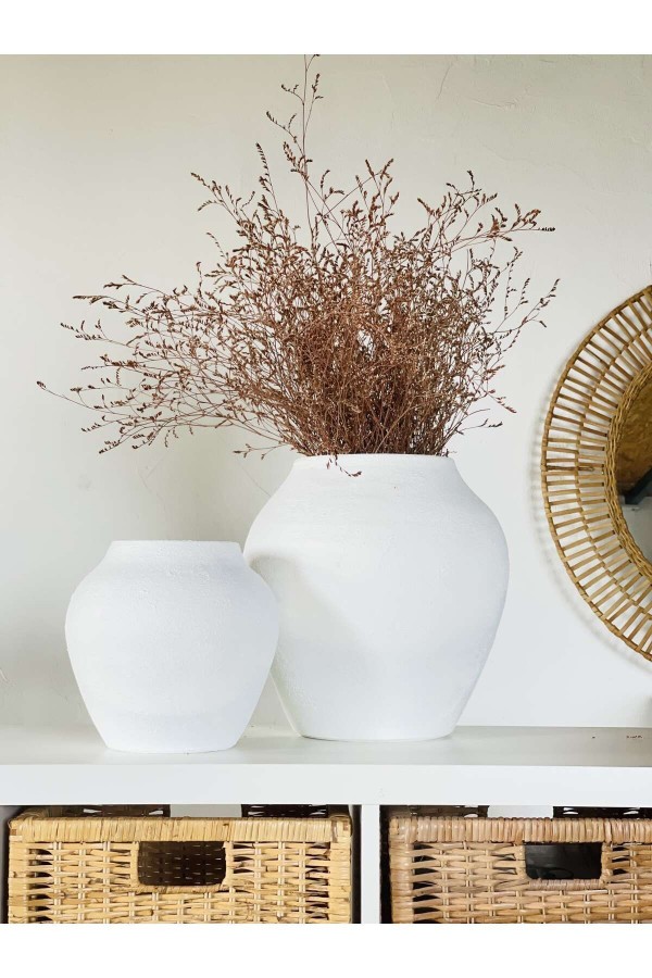 Loreen Vazo Seti 2li Dokulu Mat BEYAZ