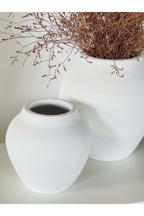 Loreen Vazo Seti 2li Dokulu Mat BEYAZ