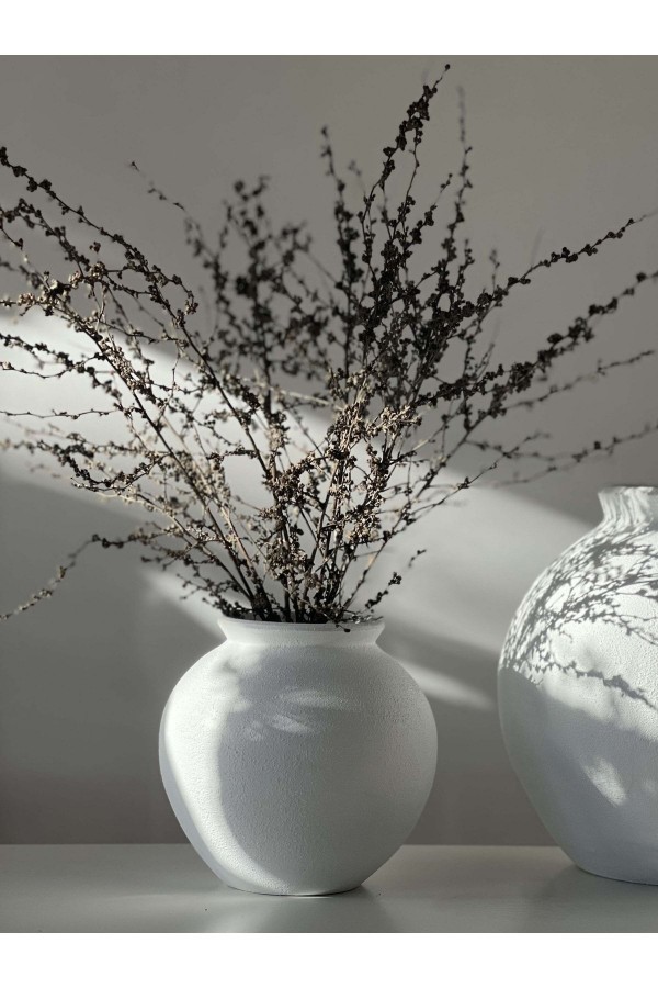 Lamee Küçük Göbekli Vazo Dokulu Mat