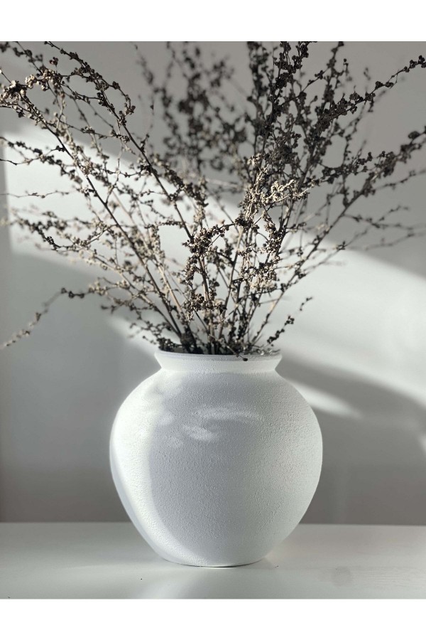 Lamee Küçük Göbekli Vazo Dokulu Mat