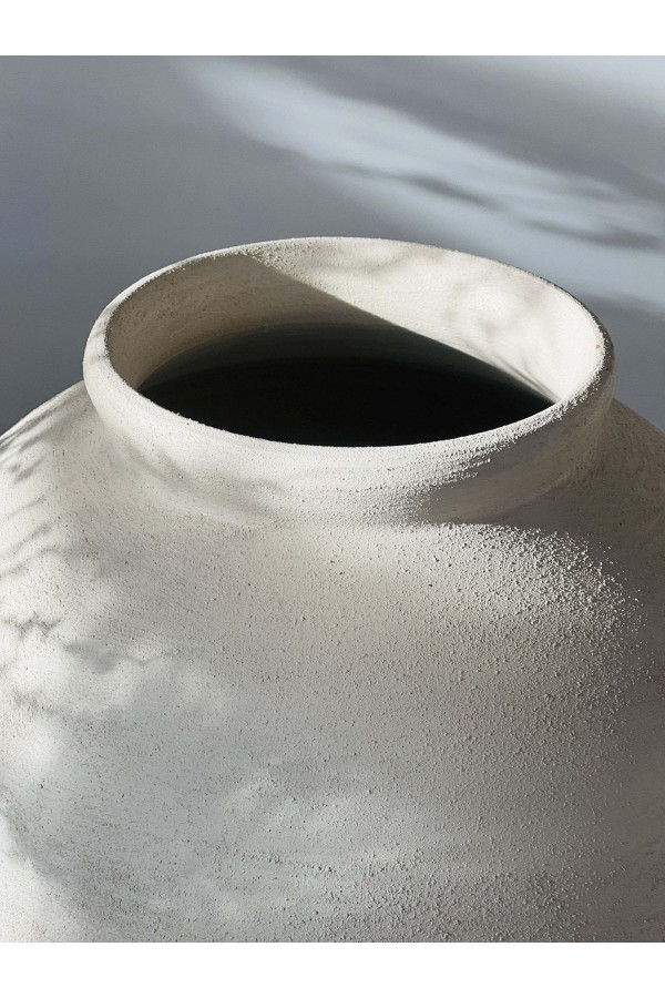 Lamee Küçük Göbekli Vazo Dokulu Mat