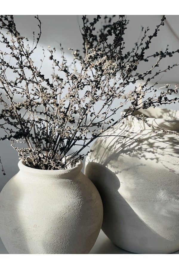 Lamee Küçük Göbekli Vazo Dokulu Mat