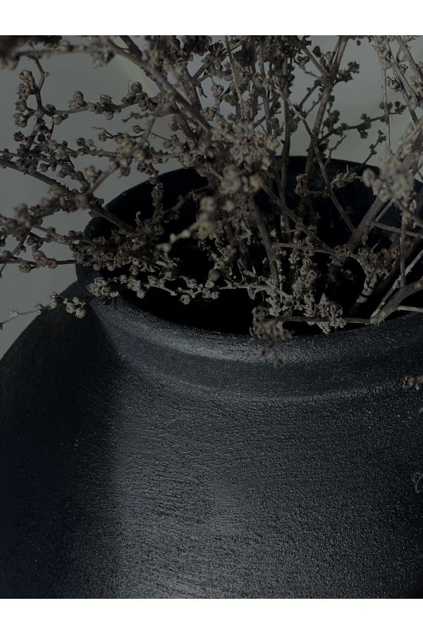 Lamee Küçük Göbekli Vazo Dokulu Mat