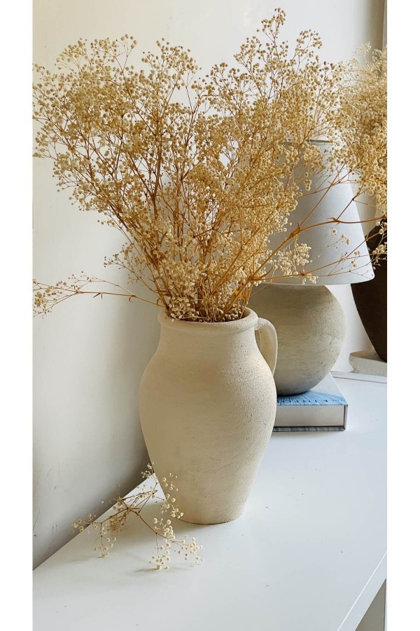 LİMERA DOKULU VE MAT TEK KULPLU VAZO