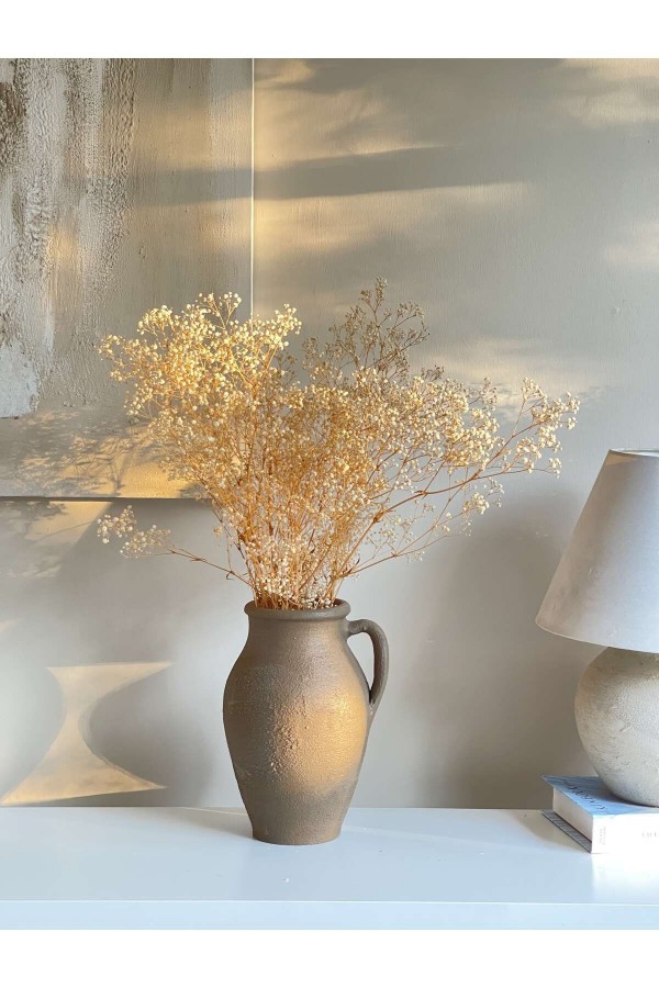 LİMERA DOKULU VE MAT TEK KULPLU VAZO