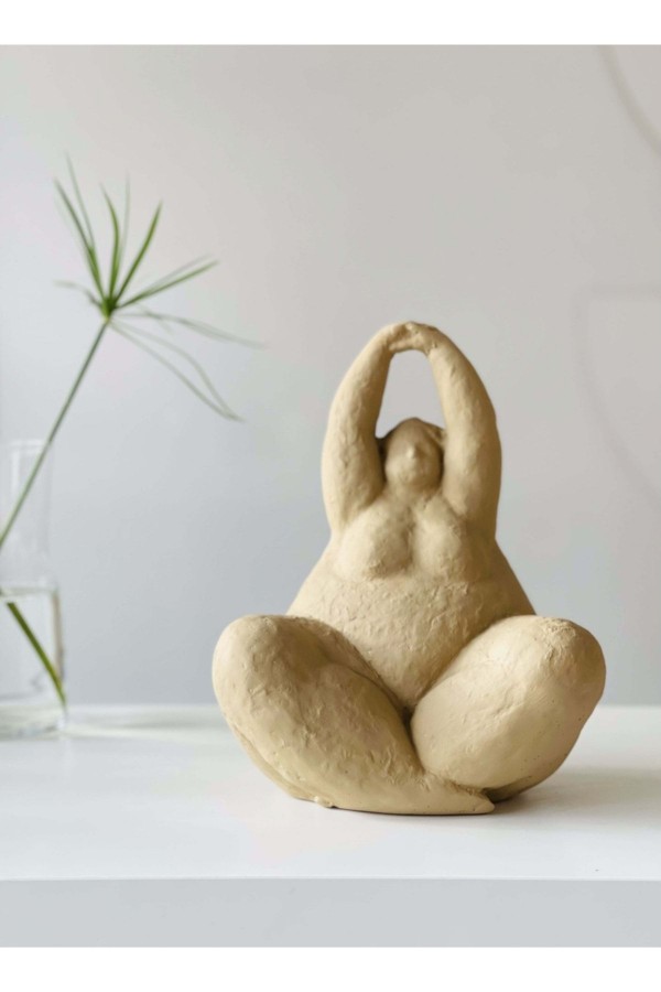 Alle Fat Lady Koleksiyonu Ca Model Bej Keten