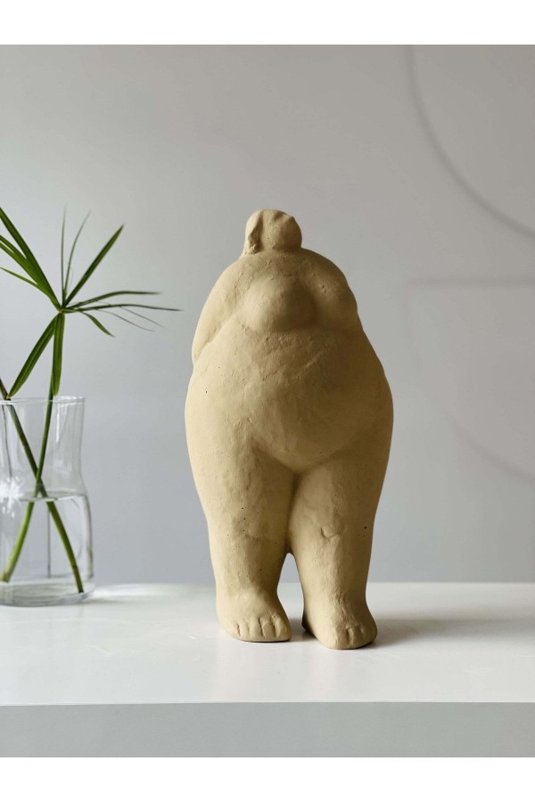 Alle Fat Lady Koleksiyonu Tu Model Bej Keten