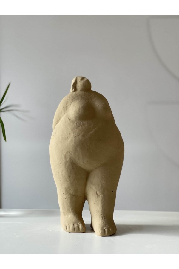 Alle Fat Lady Koleksiyonu Tu Model Bej Keten