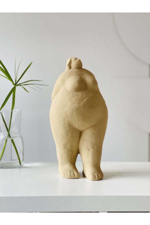 Alle Fat Lady Koleksiyonu Tu Model Bej Keten