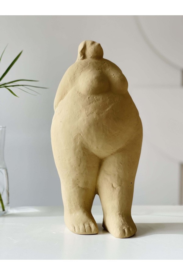 Alle Fat Lady Koleksiyonu Tu Model Bej Keten