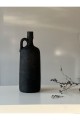 Lingo Tek Kulplu Eskitme Şişe Vazo Siyah