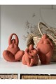 Alle Fat Lady 3lü Heykel Koleksiyonu Nu Ca Se Model Terracota