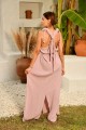 Bohemian Organic Yazlık Elbise Pembe