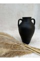 Lana Çift Kulplu Vazo Siyah
